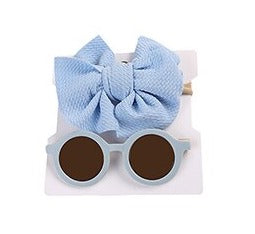Blue Sunglasses and Headband Set