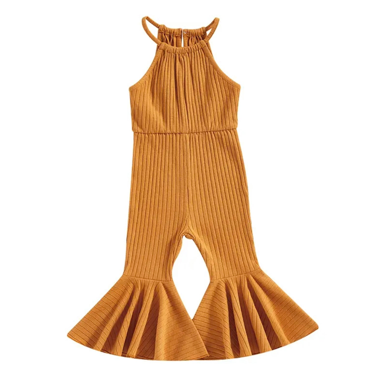 Cleo Ribbed Jumpsuit ~Mustard