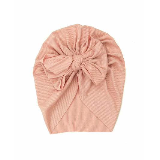 Ribbed Turban Hat ~ Pink